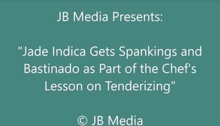 Jade Indica Gets Spanked and Bastinado During a Show - SD