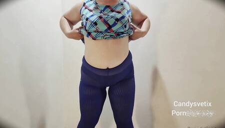 Stepsister with Big Tits in Pantyhose Masturbates and Pisses Spread Wide Ass