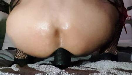 Riding My Big Dildo at Home