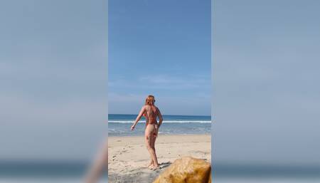 The Dream of a Pervert: to Catch a Girl Pissing on the Beach.