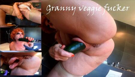 Granny veggie fucker