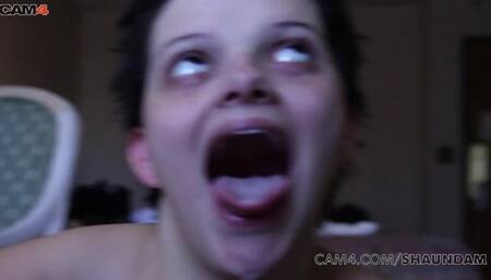 Brunette Milf ride Big Black Cock Wet Pussy in shower bath | CAM4