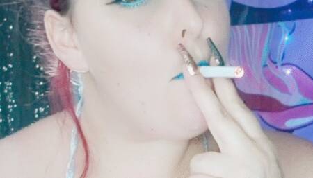 Space Vibes Nicki Pie smoking masturbation