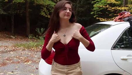 AftynRose ASMR Sexy Try On Haul Outdoor Video Leaked