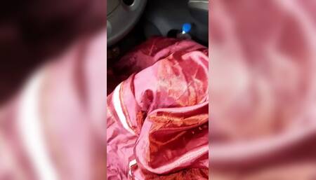 Masturbation Cum Wearing Satin Red Mukenah