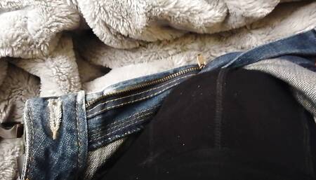 Secretly Masturbation on the Couch