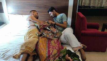 Hard Fuck of a Gorgeous Housewife by Two Brother in Law