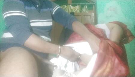 Fucked Hot Bhabhi in Red Silk Saree