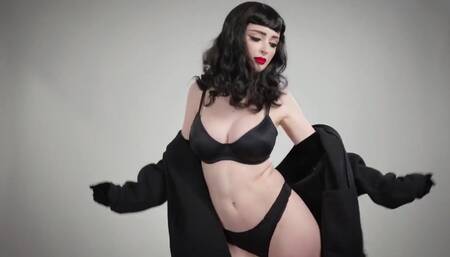 Kristen Lanae Black Bikini Sexy Tease Video