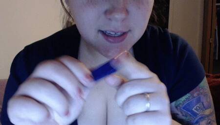 Sereph Chomps On A Long Thin Lego