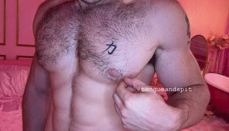 Zack Dickson Nipples and Hairy Pecs Video 1 - WMV