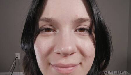Eye Worship and Face Fetish Close Up - Mari Merlowe