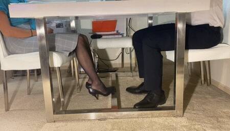 Meeting with a work friend