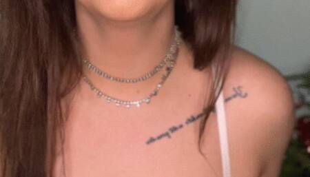 Smoking while I oil my body