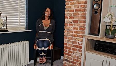 Charlie Monaco in Cleave gag and rope bondage