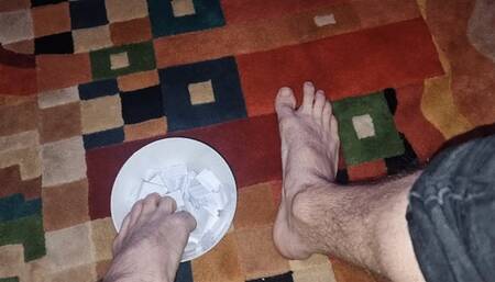 David Chooses Videos For Christmas Day With His Feet