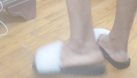 Calypso Rose - Walking Around The Room Showing Off Her Pretty Feet and Cute Shoes (Dec 2023)