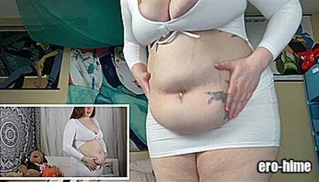 Modeling New Outfits Picture in Picture Weight Gain Comparison