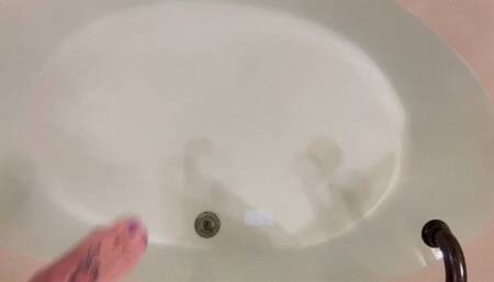 White t-shirt, bathtub full of water--just add Carissa and enjoy!