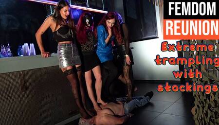 Extreme trampling with stockings