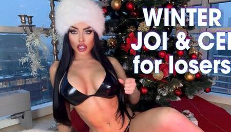 EvilWoman: Winter JOI and CEI for losers