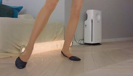 Lick Feet Of Stella Taken Straight From The Black Half Ballet Shoes - Polish Language - Part 01 - UHD 3840x2160 - 4K