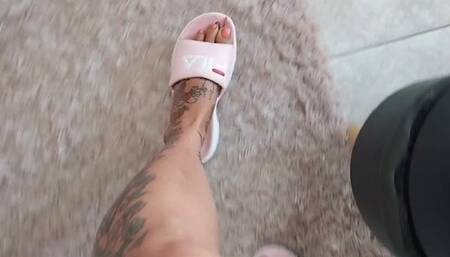 Twin Tinies Trapped in Flithy Fucking Fila Flip Flops by Latina Milf Stomping Upskirt no panties pov Flip Flop Foot Smother For tiny shrunken twins
