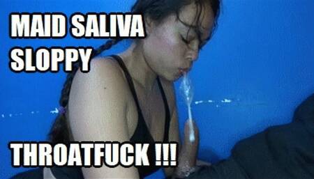 DEEP THROAT SPIT FETISH 231226H SARAI THROAT FUCKING MAID WASHING A COCK WITH SLOPPY DEEPTHROAT HD MP4