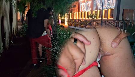 Fucking and Getting Creampied in Front of Cuckold Husband - Christmas 2023