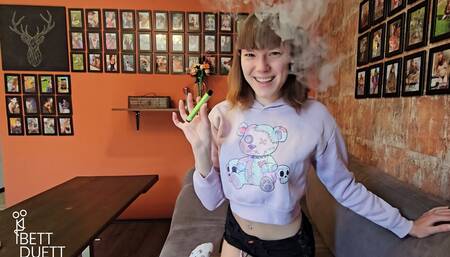 Our First Smokey Blowjob Sex!!