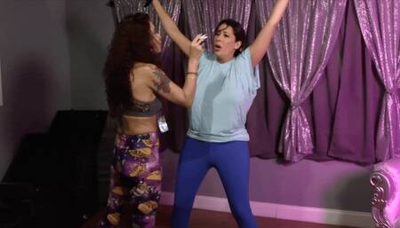 Witchy Ginary Uses Spell To Magically Inflate Boobs, Belly, & Butt Of Bitchy Nikki Brooks (HD 1080p MP4)