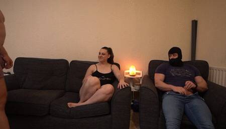 Cuckold Husband Watches Sexy Big Ass Wife Fucked and Creampied