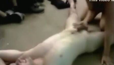 She gets dared to fuck in front of Friends