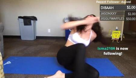 Twitch Thot Headstand With No Panties On Underneath