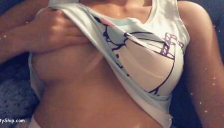 CinCinBear Snapchat Boobs Play Tease