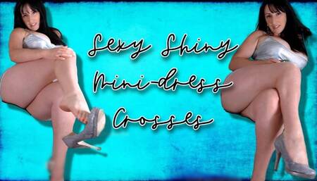 Sexy Shiny Mini-dress Crosses wmv