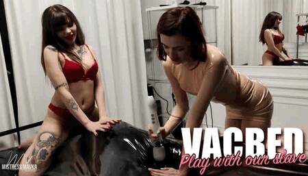 Vacbed play with our slave - [FHD MOV]