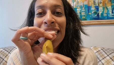 Blowing up balloon for NYE