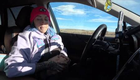 Holiday Weight Gain Chubby Belly Play while Driving (wmv)