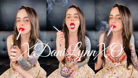 Smoking Marlboro 100s Wearing Sun Dress