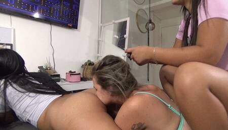 TWO GIRLS WANTS TO PLAY AND FARTS PART 4 BY BRUNA PAES, ANITA AND YASMIN BRISA CAM BY ALINE FULL HD