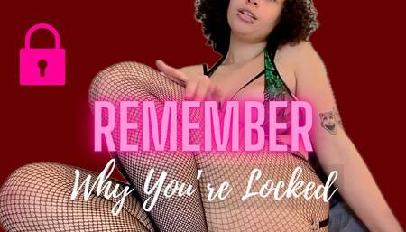 You're Locked for a Reason - Locked in Chastity Tease