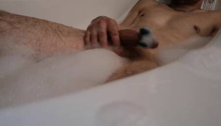 Play with My Cock in Bathtub with Sextoy!!