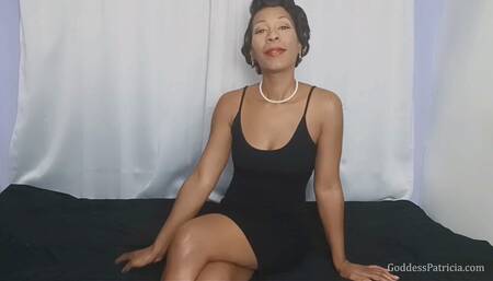 Ebony Mistress Puts Sissy in Chastity