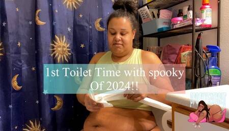 First Toilet Time With spookyfatbrat of 2024