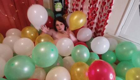 POV Crawling through hundreds of balloons to suck your cock