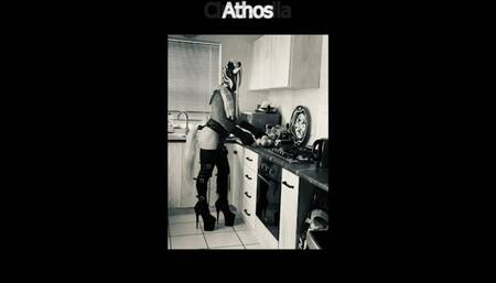 Athos doing house chores