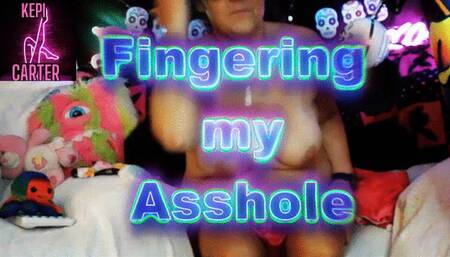 Fingering my tight little asshole