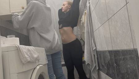 She wont stop touching My belly MP4