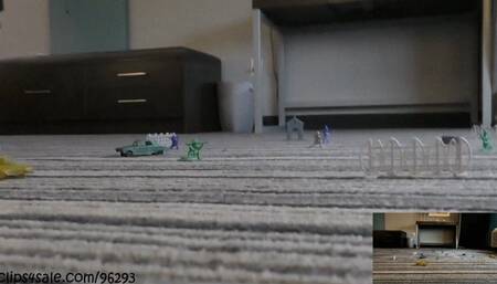 Shrunken & crushed under Giantess Witch spiked sandals (Custom Request) PIP - Full HD